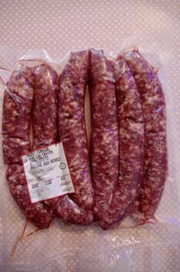 Saucisses aux herbes par 6